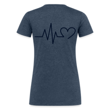 Load image into Gallery viewer, Women&#39;s Tri-Blend Organic T-Shirt - heather navy
