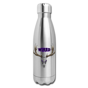 Insulated Stainless Steel Water Bottle - silver