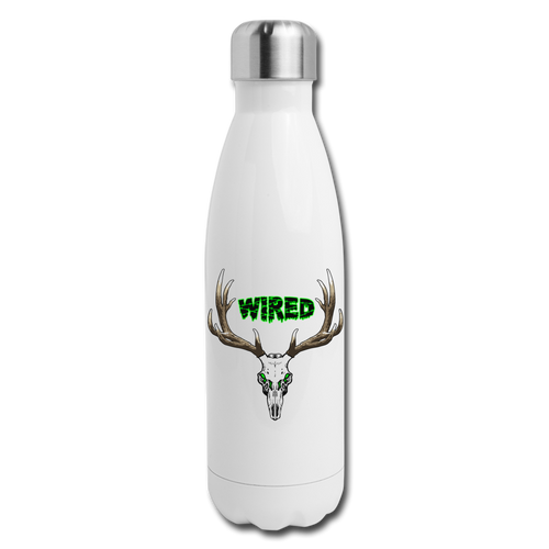 Insulated Stainless Steel Water Bottle - white