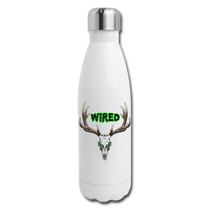 Insulated Stainless Steel Water Bottle - white