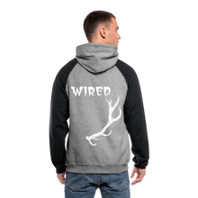 Load image into Gallery viewer, Colorblock Hoodie - heather gray/black
