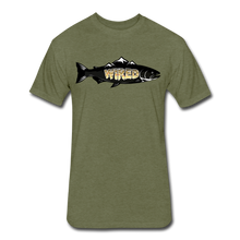 Load image into Gallery viewer, Fitted Cotton/Poly T-Shirt by Next Level - heather military green
